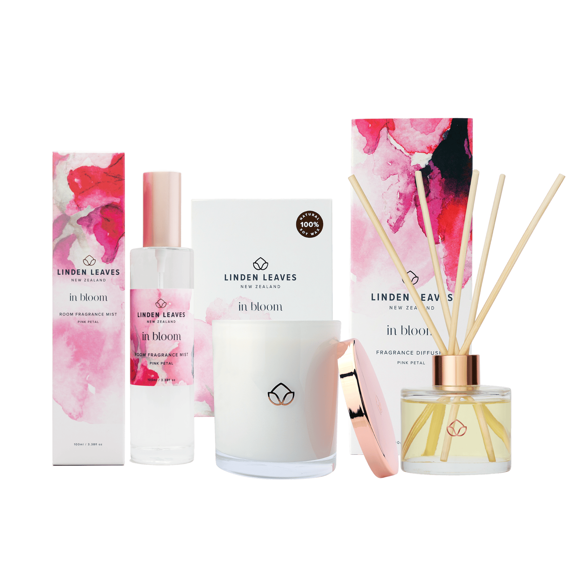 Pink Petal - Buy a Room Mist & Candle and Receive a Free Diffuser