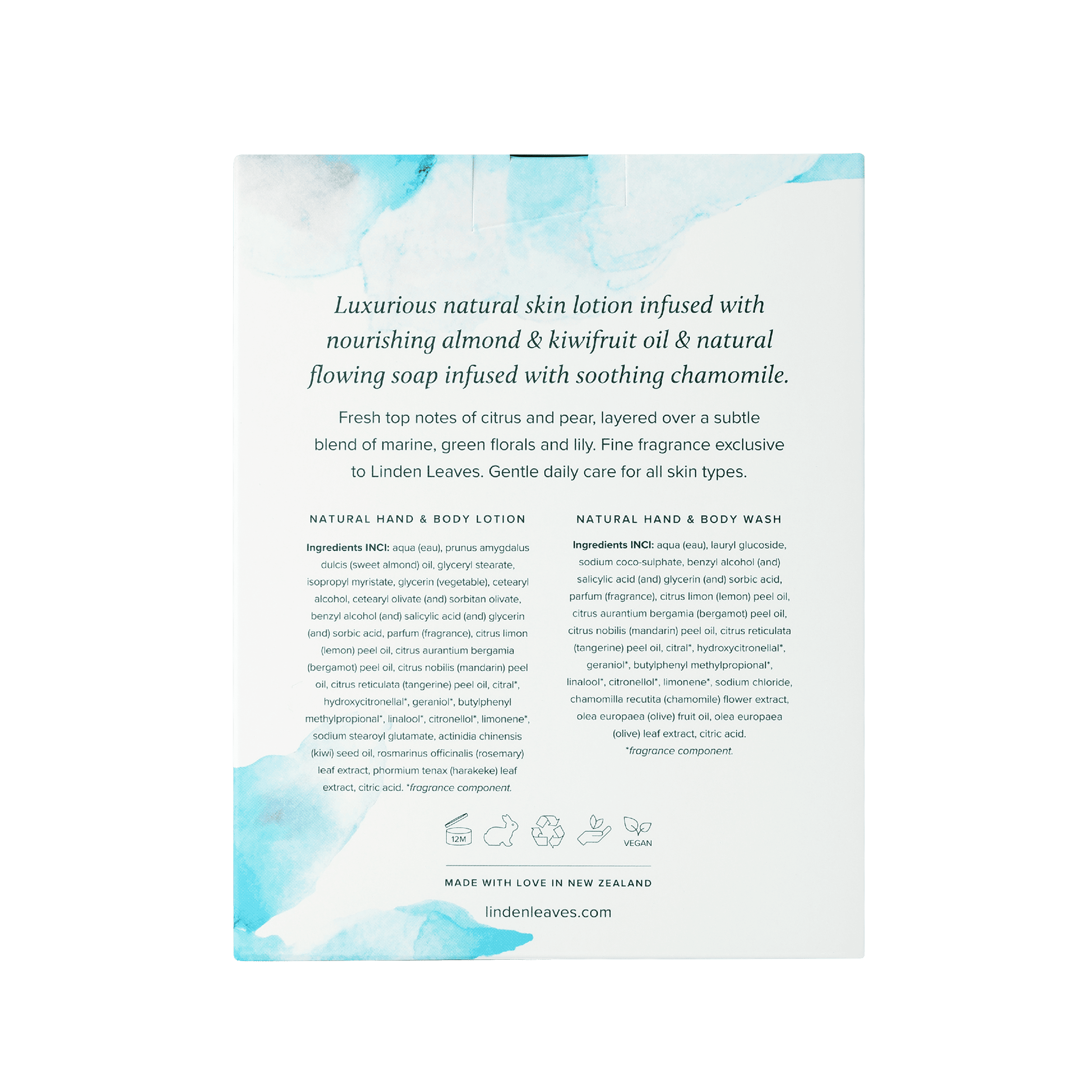 Aqua Lily Hand & Body Wash & Lotion Boxed Set